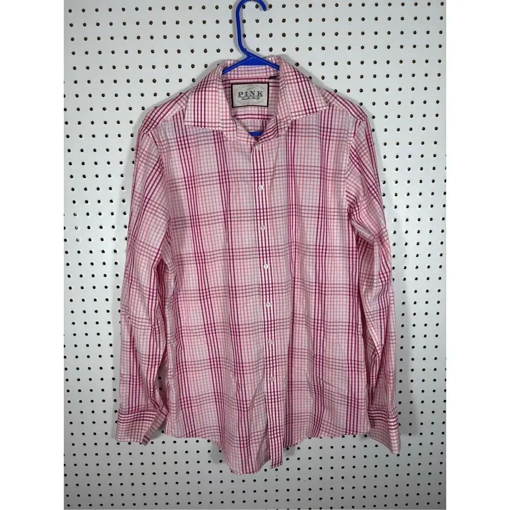 Thomas Pink button down shirt size M 15 1/2